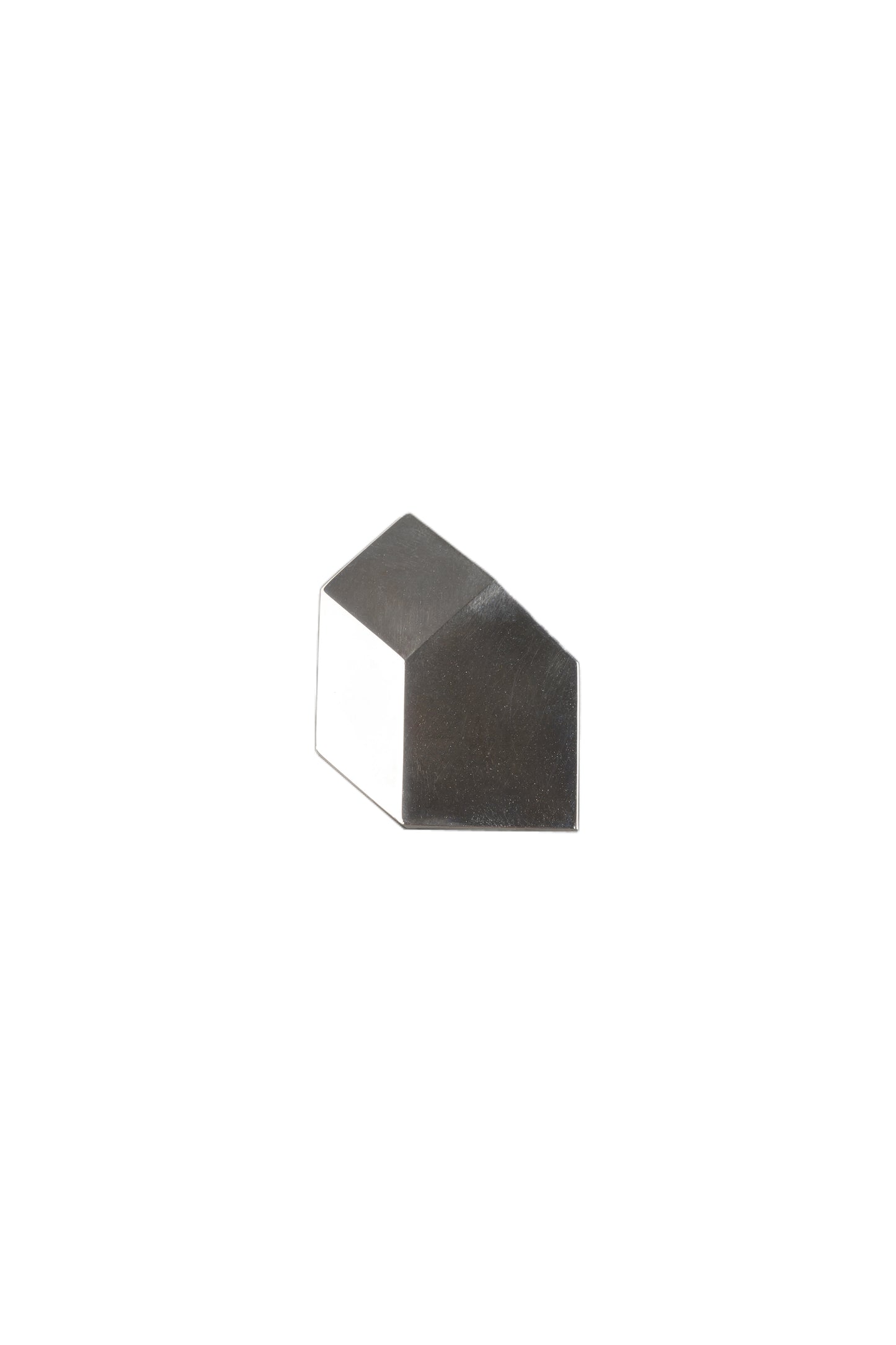 Stylish silver geometric earrings with an architectural design, crafted from high-quality silver to add a sophisticated edge to any ensemble.
