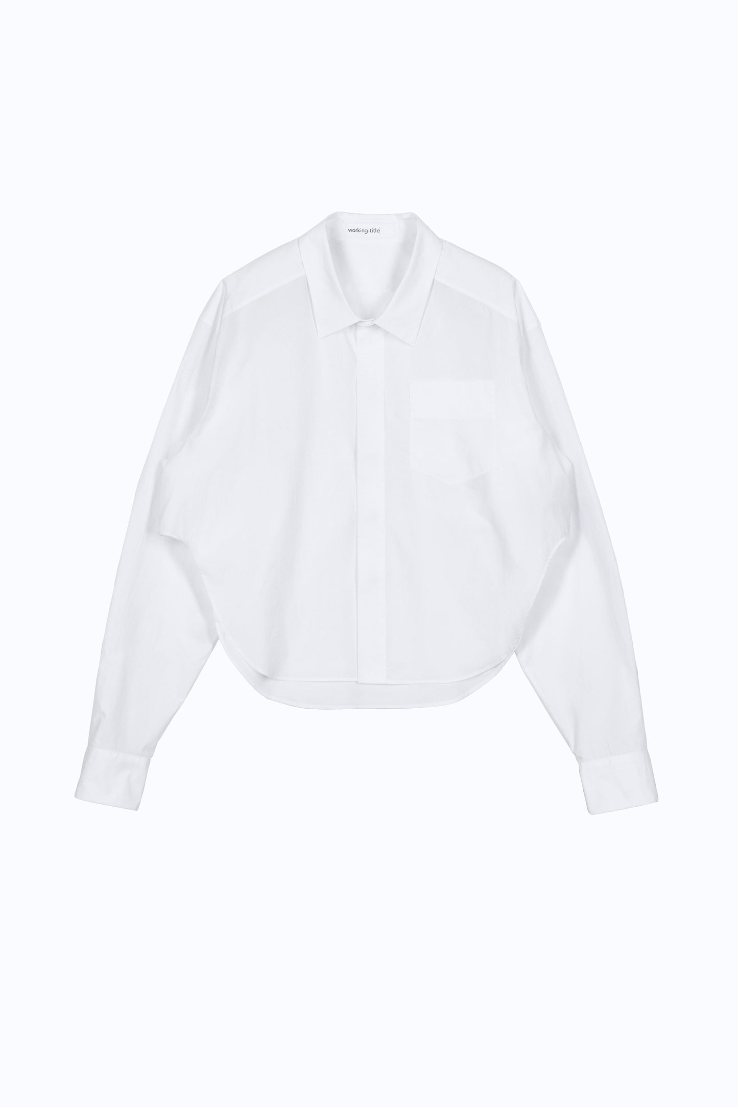 Oversized Shirt – Sculptural Cotton Shirting