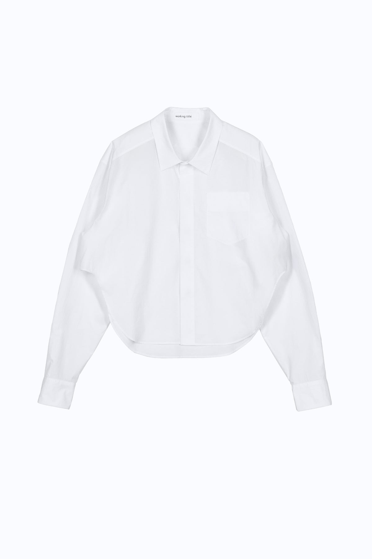 Oversized Shirt – Sculptural Cotton Shirting