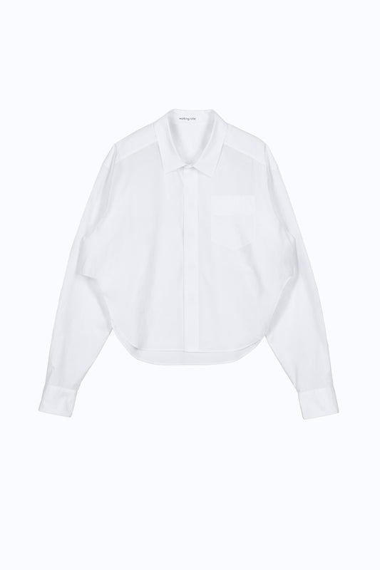 Oversized Shirt – Sculptural Cotton Shirting
