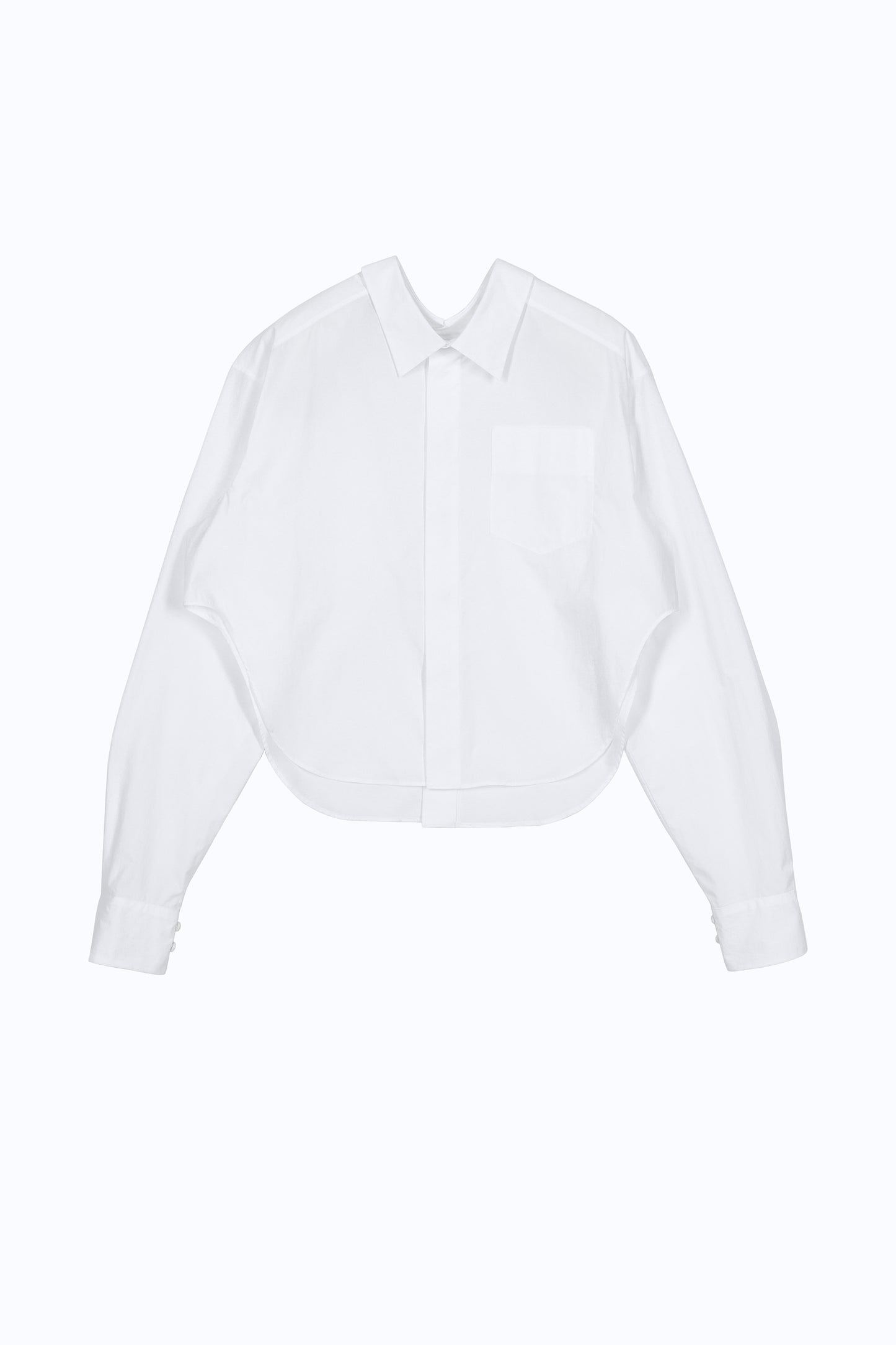Two Collar Shirt – Mirrored Sculptural Shirting