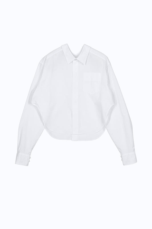 Two Collar Shirt – Mirrored Sculptural Shirting